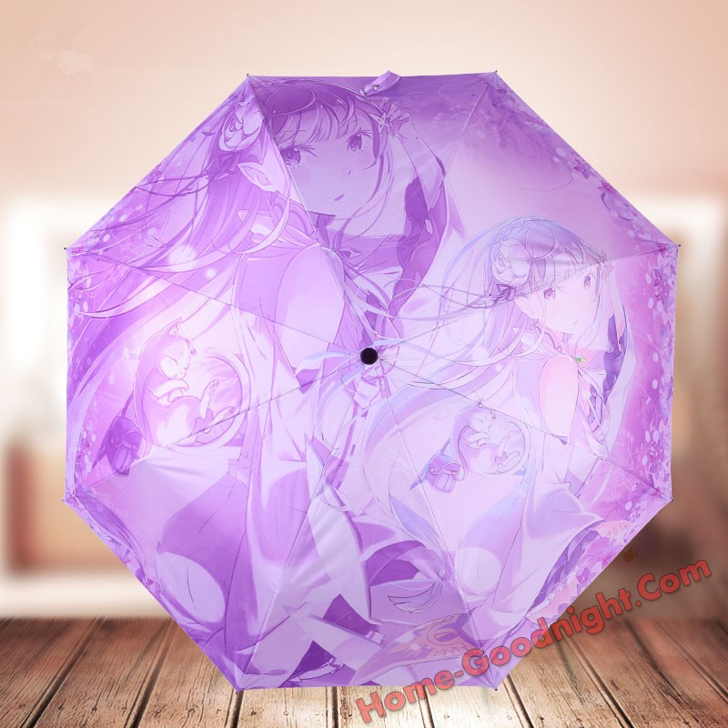 Emilia Re:Zero Foldable Anime Umbrella