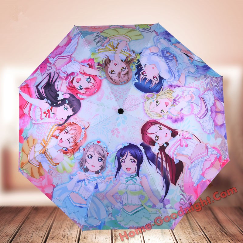 Waterproof Anti-UV Foldable Anime Umbrella