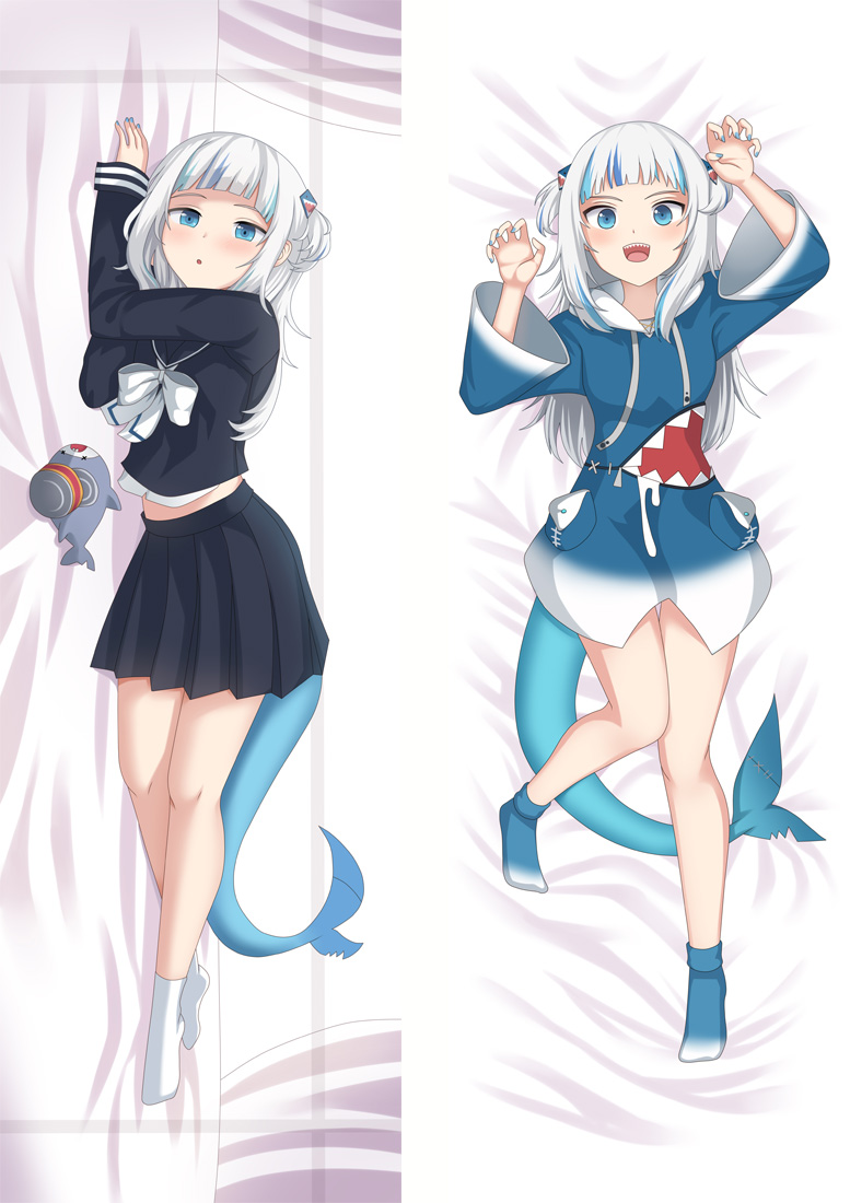 Virtual-Youtuber-Gawr-Gura Anime Dakimakura 3d Pillow Japanese Lover Pillow