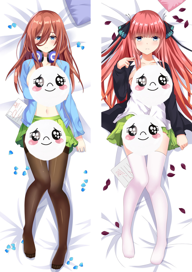 The Quintessential Quintuplets Miku Nakano Nakano Nino Anime Dakimakura Pillow 3D Japanese Lover Pillow