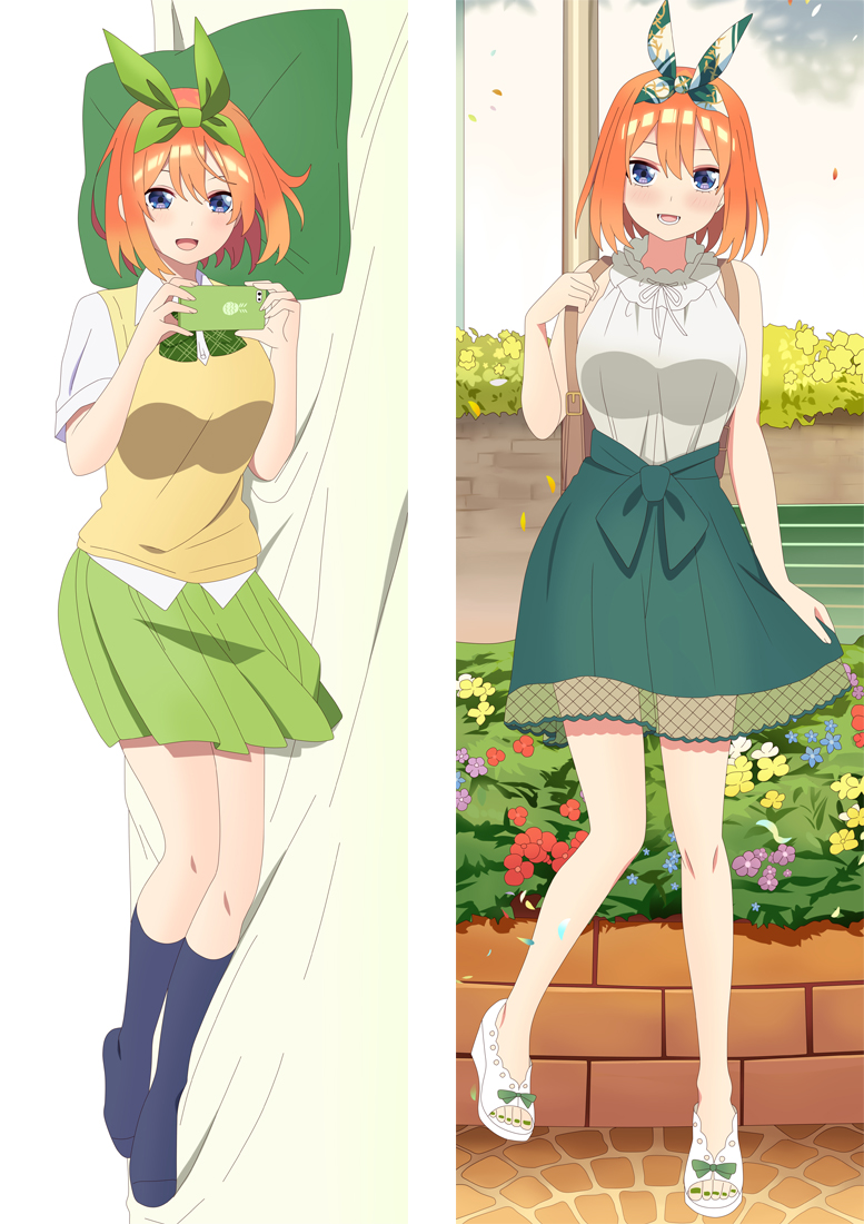 The Quintessential Quintuplets Nakano Yotsuba Anime Dakimakura Pillow 3D Japanese Lover Pillows