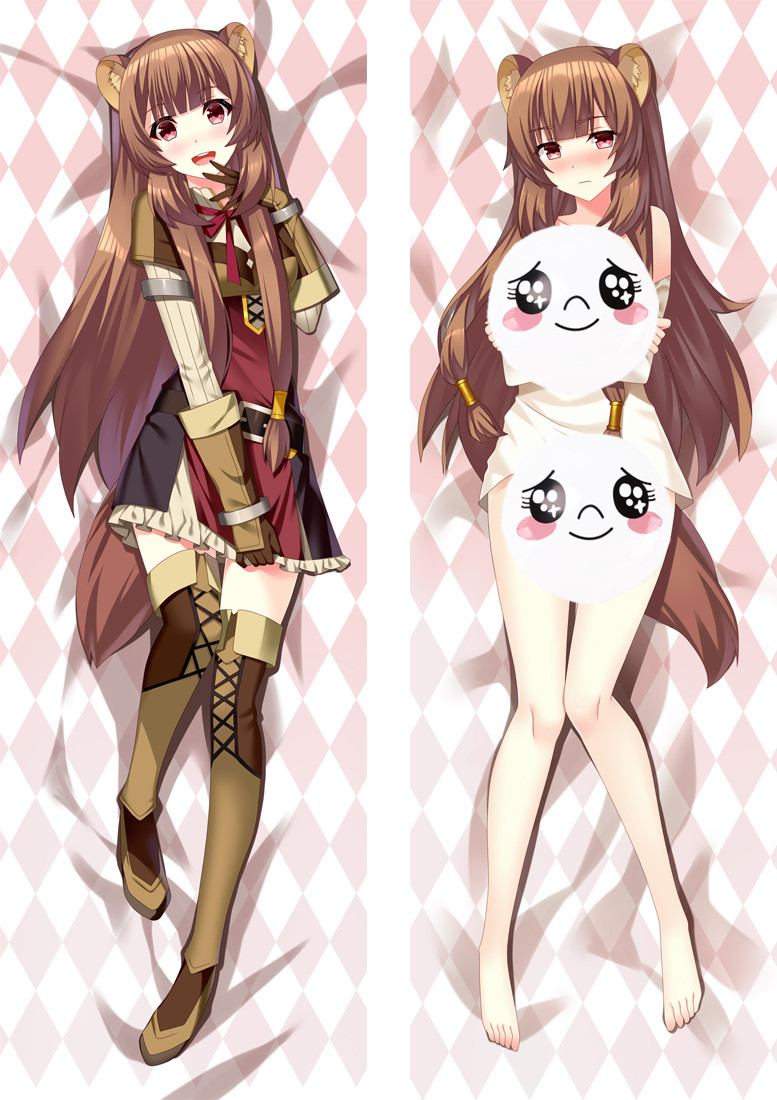 The Rising of the Shield Hero Raphtalia Anime Dakimakura Pillow 3D Japanese Lover Pillowcase